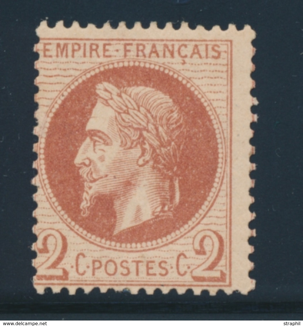 * N°26A - Signé Calves - TB - 1863-1870 Napoléon III Con Laureles