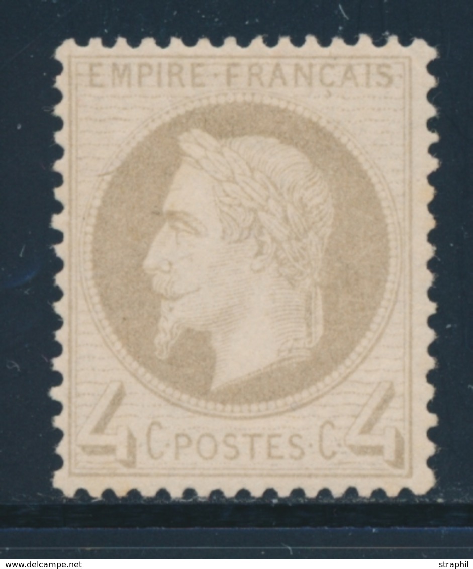 * N°27A - 4c Gris - TB - 1863-1870 Napoléon III Lauré