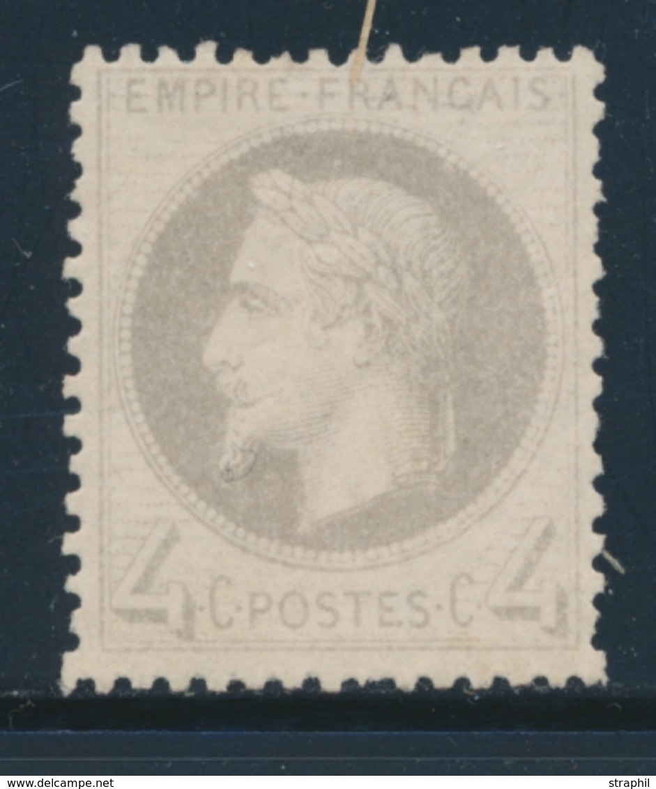 * N°27A - 4c Gris - TB - 1863-1870 Napoléon III Lauré