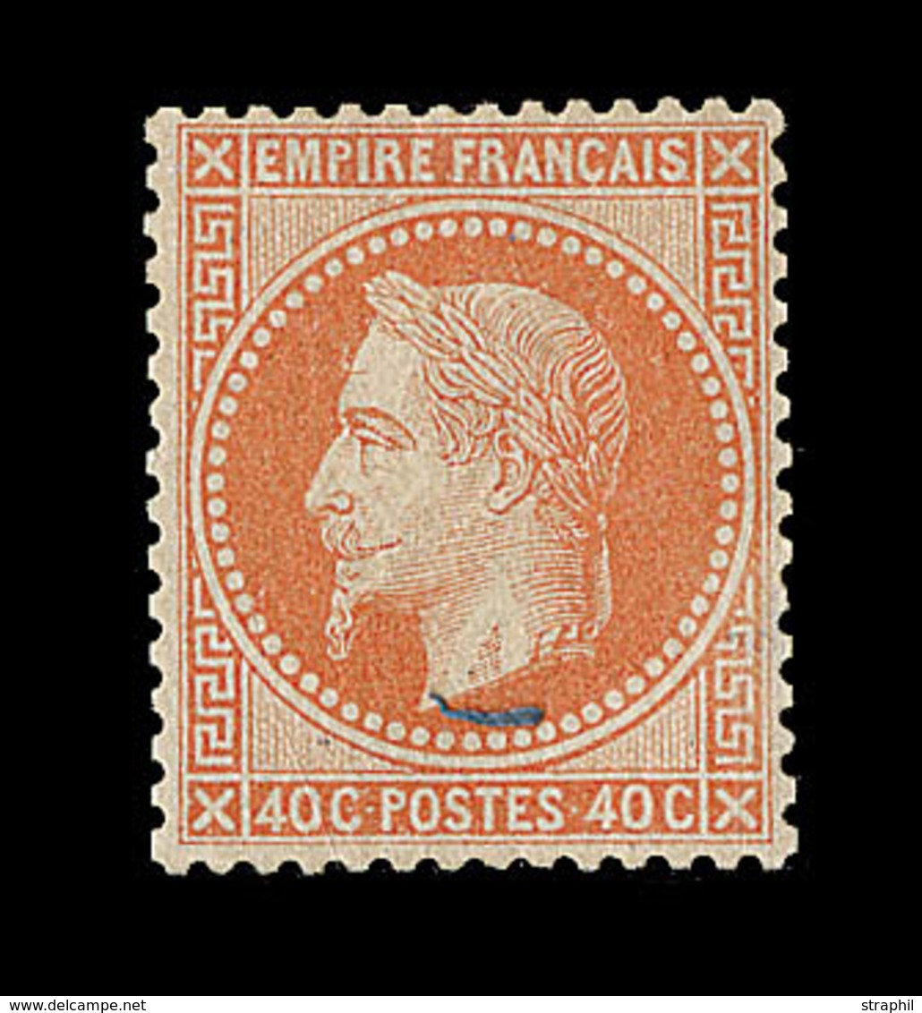 * N°30b - Fond Ligné - Comme ** - Certif. Eichele - TB - 1863-1870 Napoleon III With Laurels