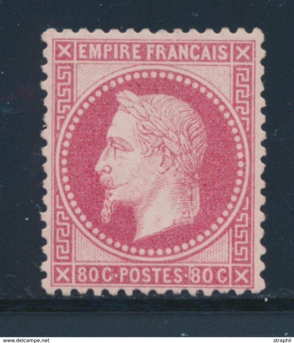 (*) N°32 - 80c Rose - TB Centrage - TB - 1863-1870 Napoleon III Gelauwerd