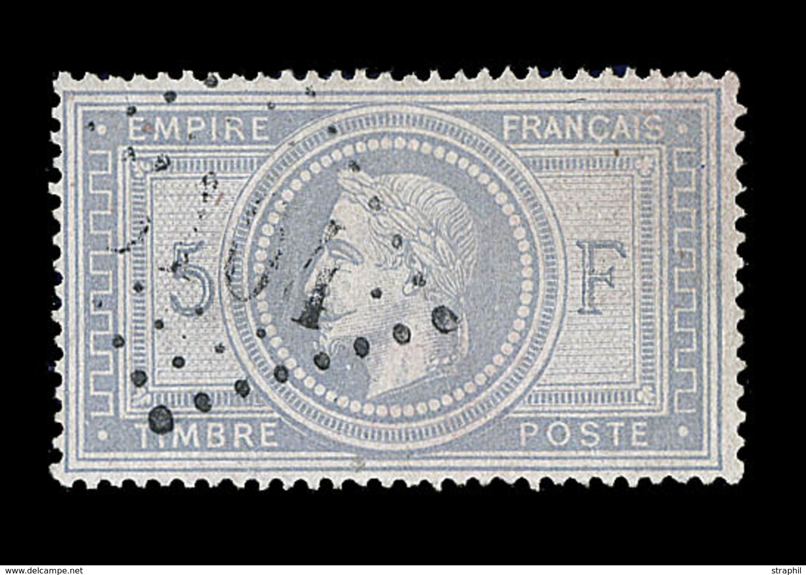 O N°33 - 5F Empire - Signé Brun - TB - 1863-1870 Napoleon III Gelauwerd