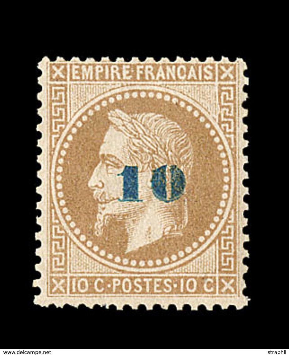 * N°34 - 10 S/10c - Signé A. Brun/Miro - TB - 1863-1870 Napoleon III With Laurels