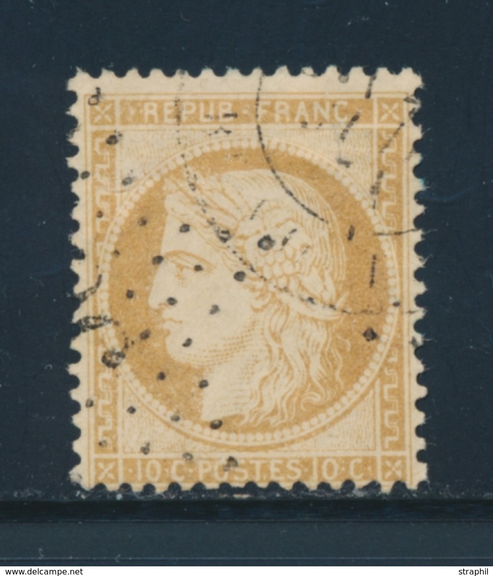 O N°36 - 10c Bistre - Obl. étoile + Càd - TB - 1870 Siège De Paris