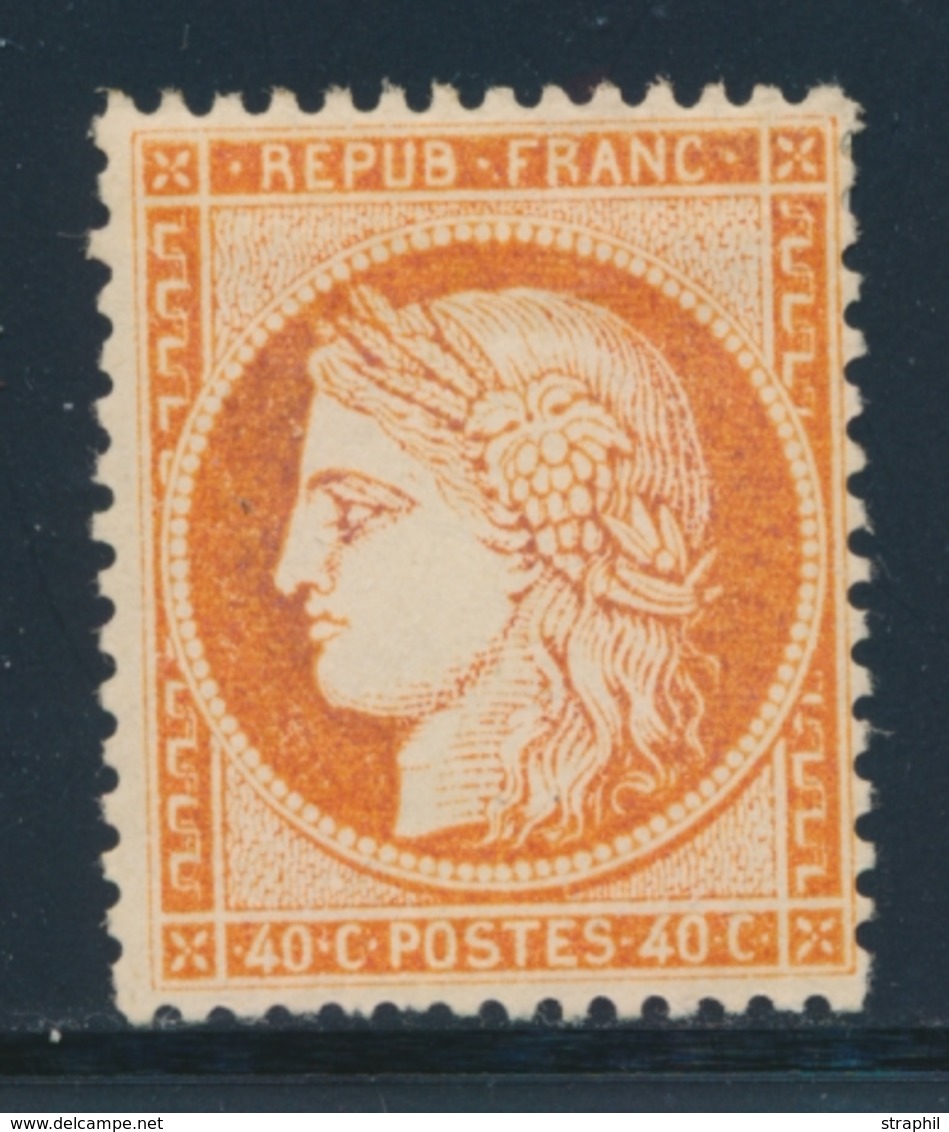 * N°38 - 40c Orange - B/TB - 1870 Beleg Van Parijs