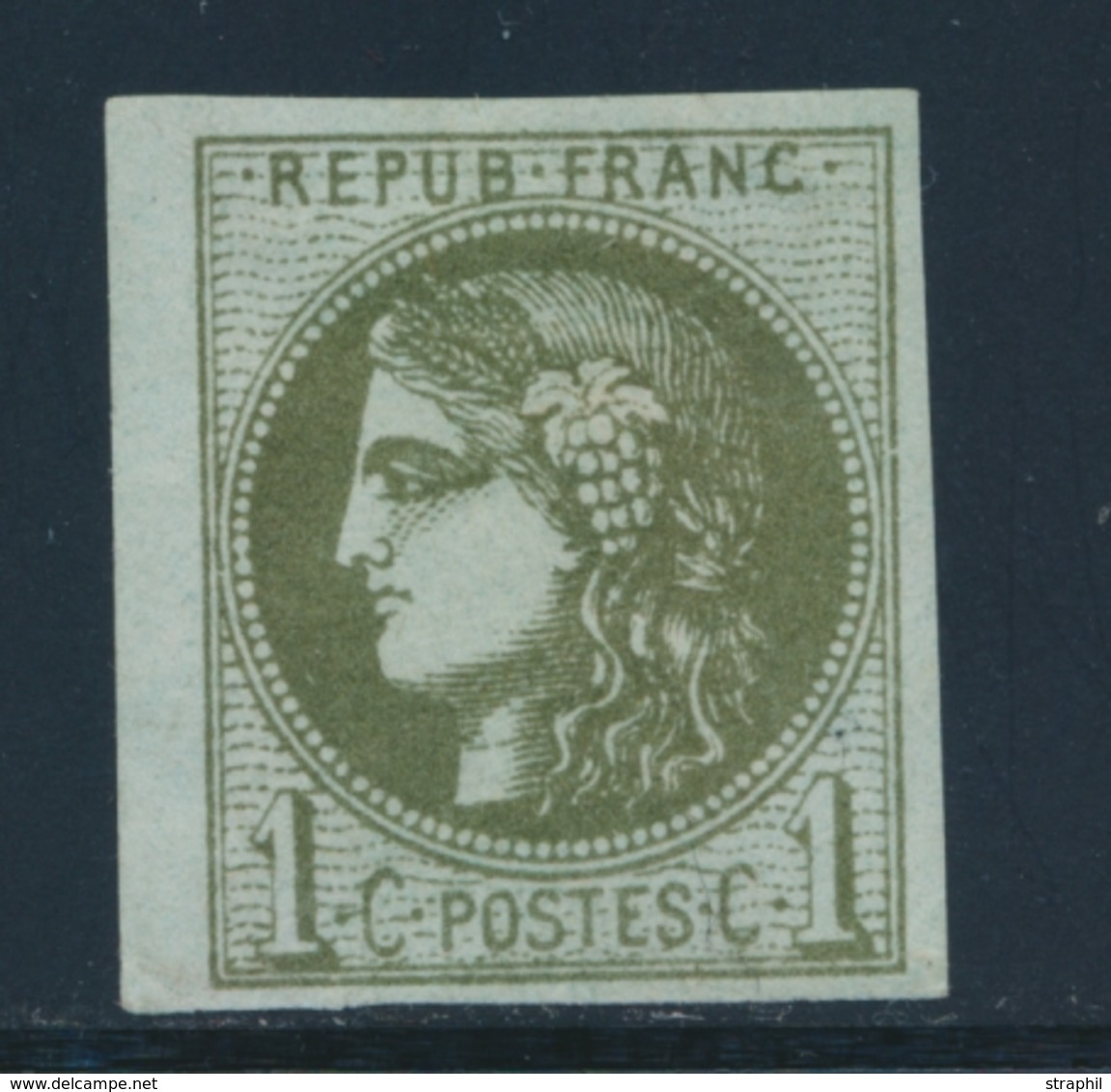 * N°39C - Report 3 - Signé Pfenninger - TB - 1870 Bordeaux Printing