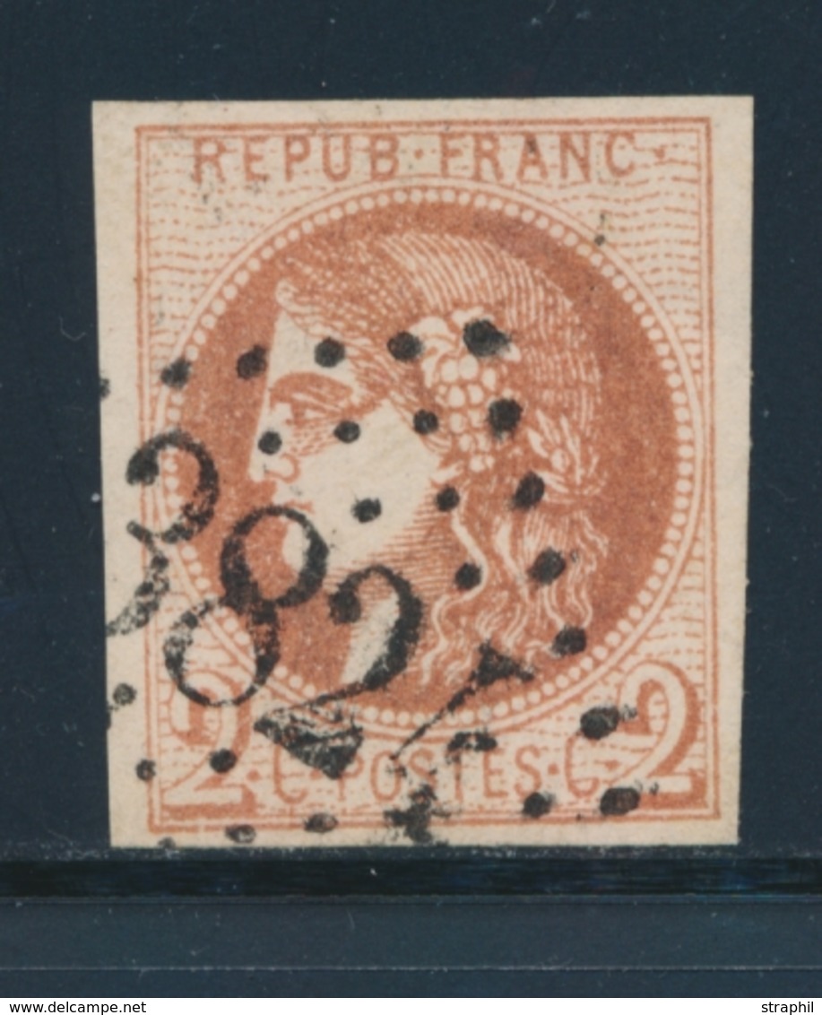 O N°40B - 2c Brun Rouge - R2 - TB - 1870 Ausgabe Bordeaux