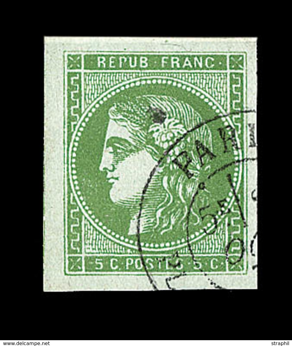 O N°42B - Obl Càd Paris - Grdes Marges - Luxe - 1870 Bordeaux Printing