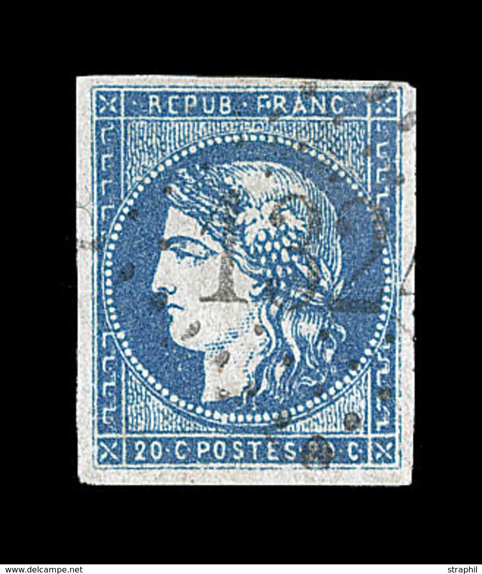 O N°44A - Obl. GC - Signé Calves - TB - 1870 Bordeaux Printing