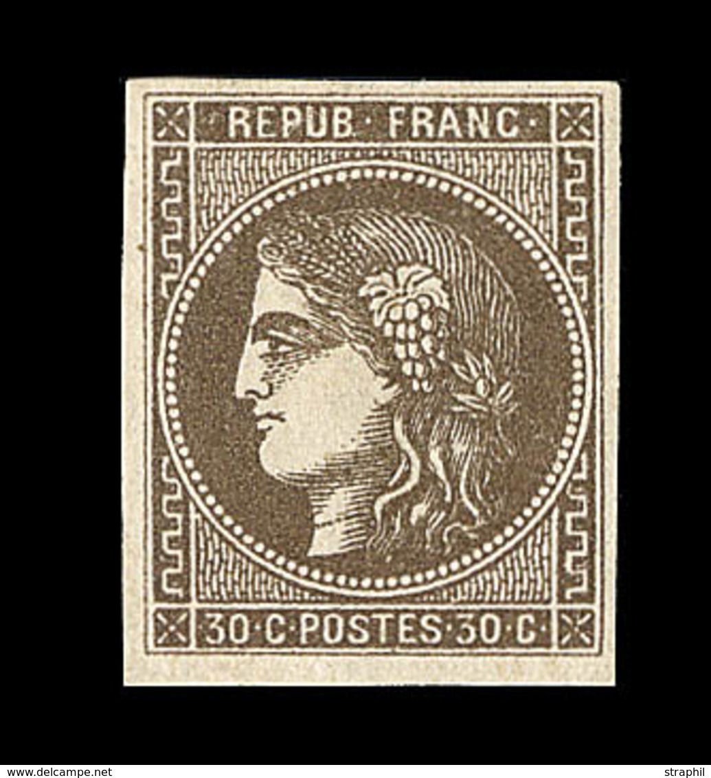 * N°47 - 30c Brun Foncé - TB - 1870 Ausgabe Bordeaux