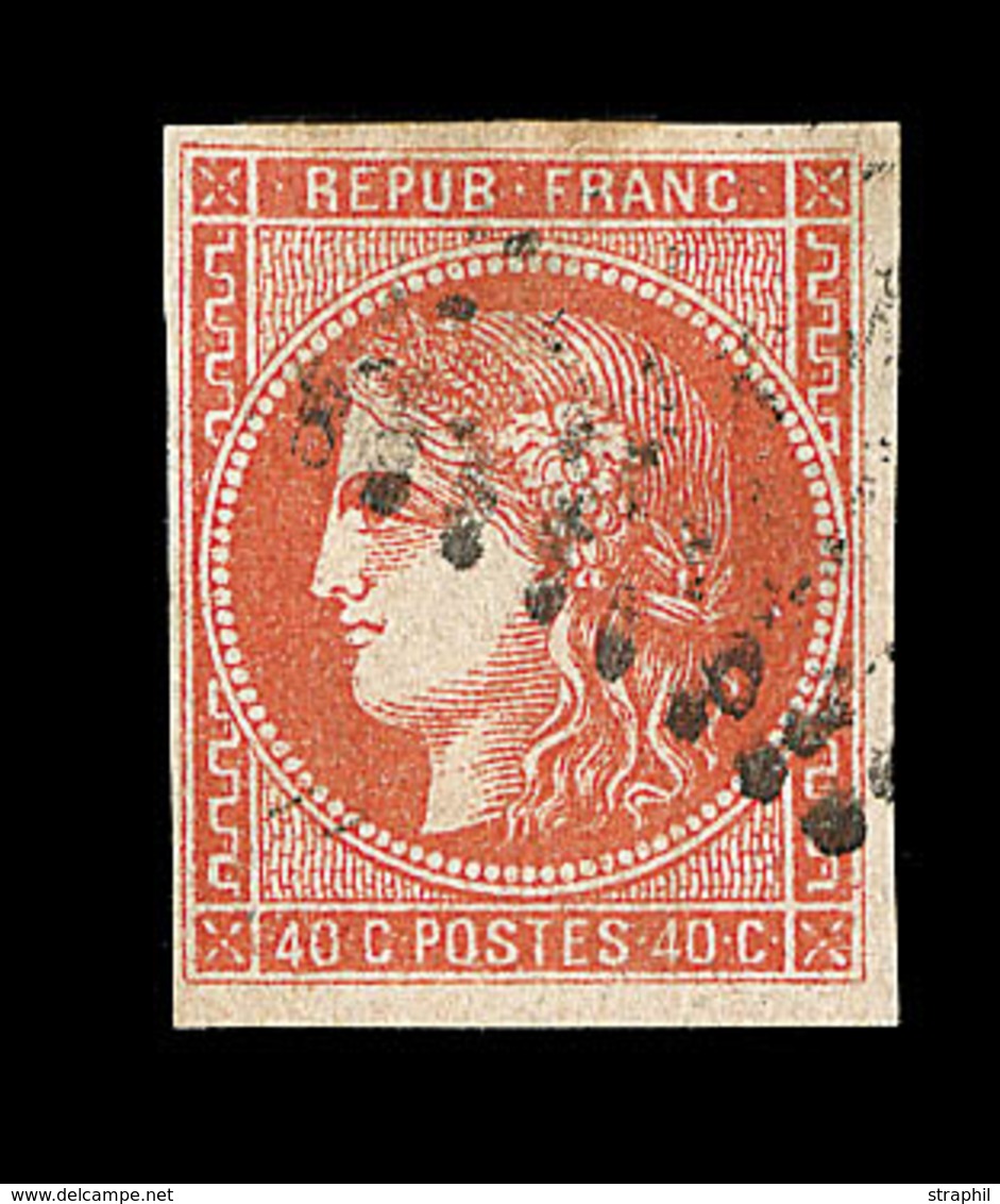 O N°48g - 40c Vermillon - TB - 1870 Ausgabe Bordeaux