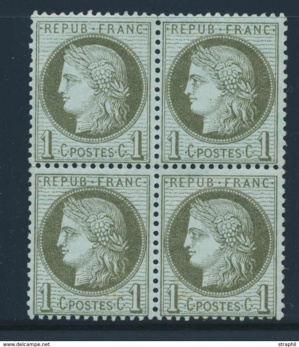 **/* N°50 - Bloc De 4 - 3 Ex ** - TB - 1871-1875 Ceres