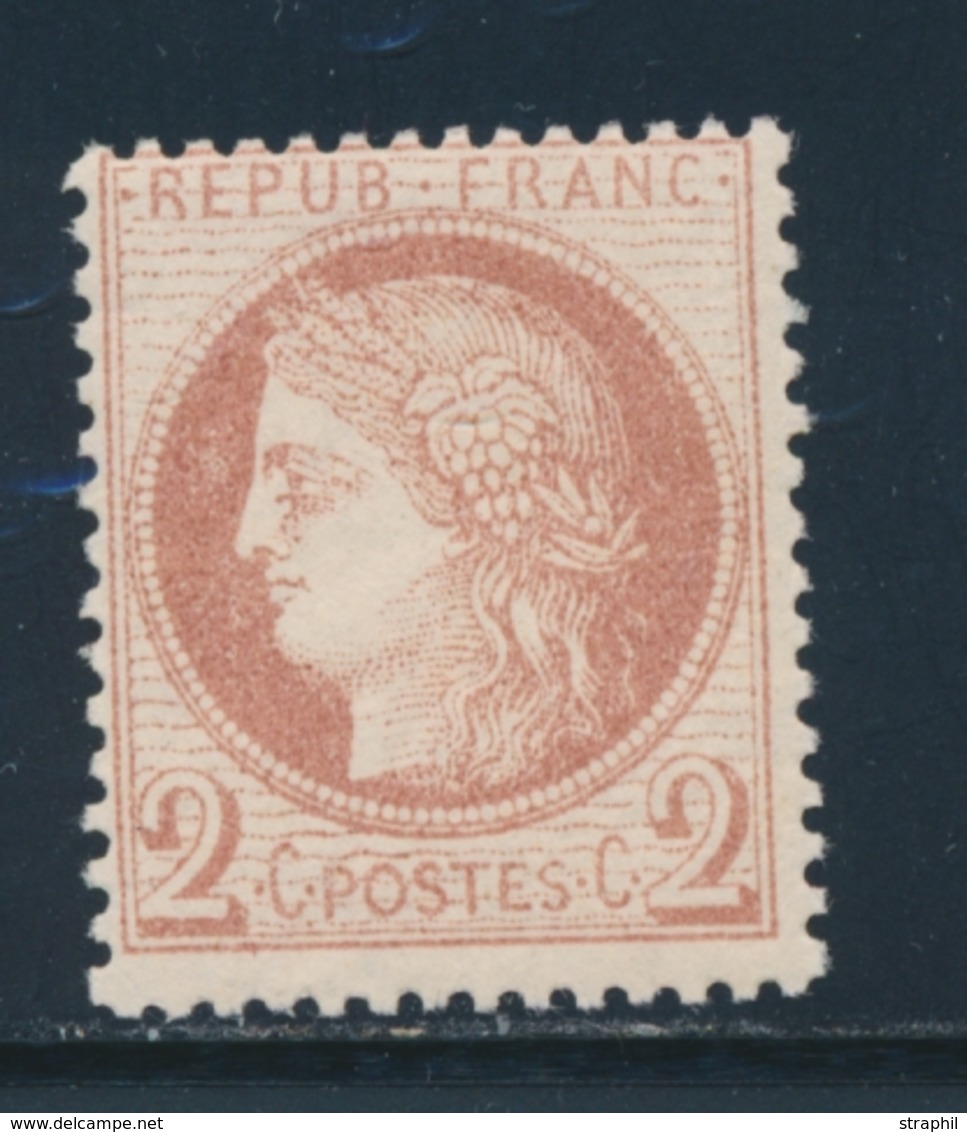 ** N°51 - 2c Rouge Brun - Signé Calves - TB - 1871-1875 Ceres