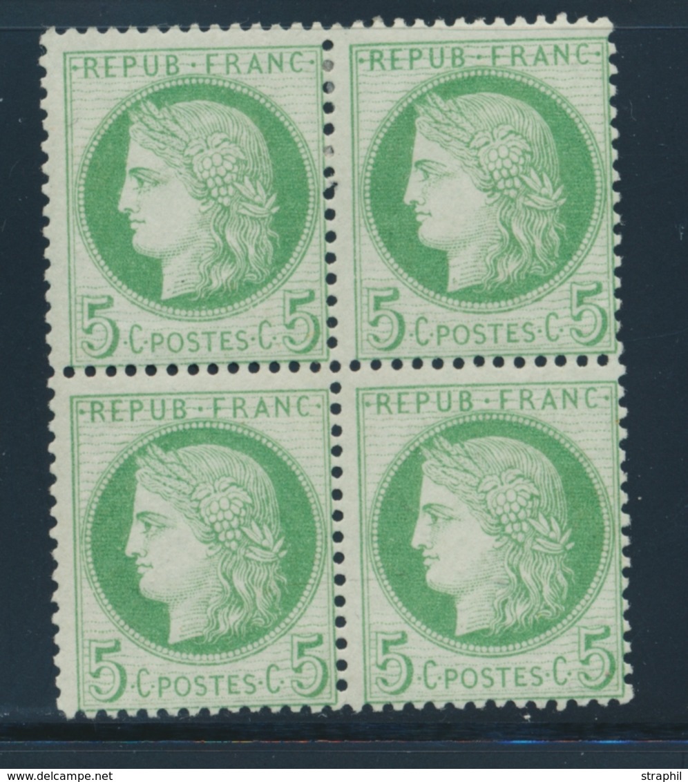 **/* N°53 - Bloc De 4 - 2 Ex ** - Signé JF Brun - TB - 1871-1875 Ceres