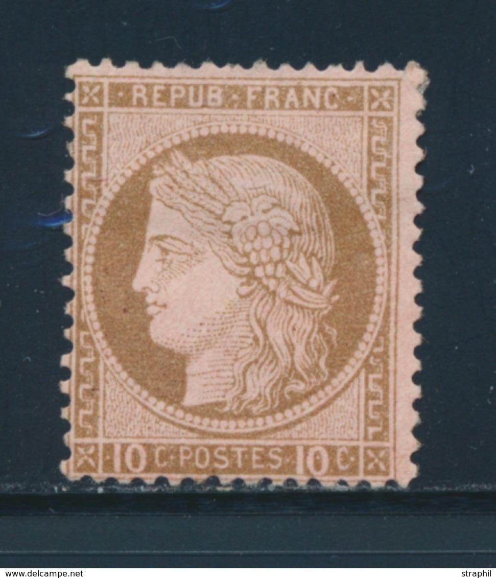 * N°54 - 10c Brun S/rose - TB - 1871-1875 Ceres