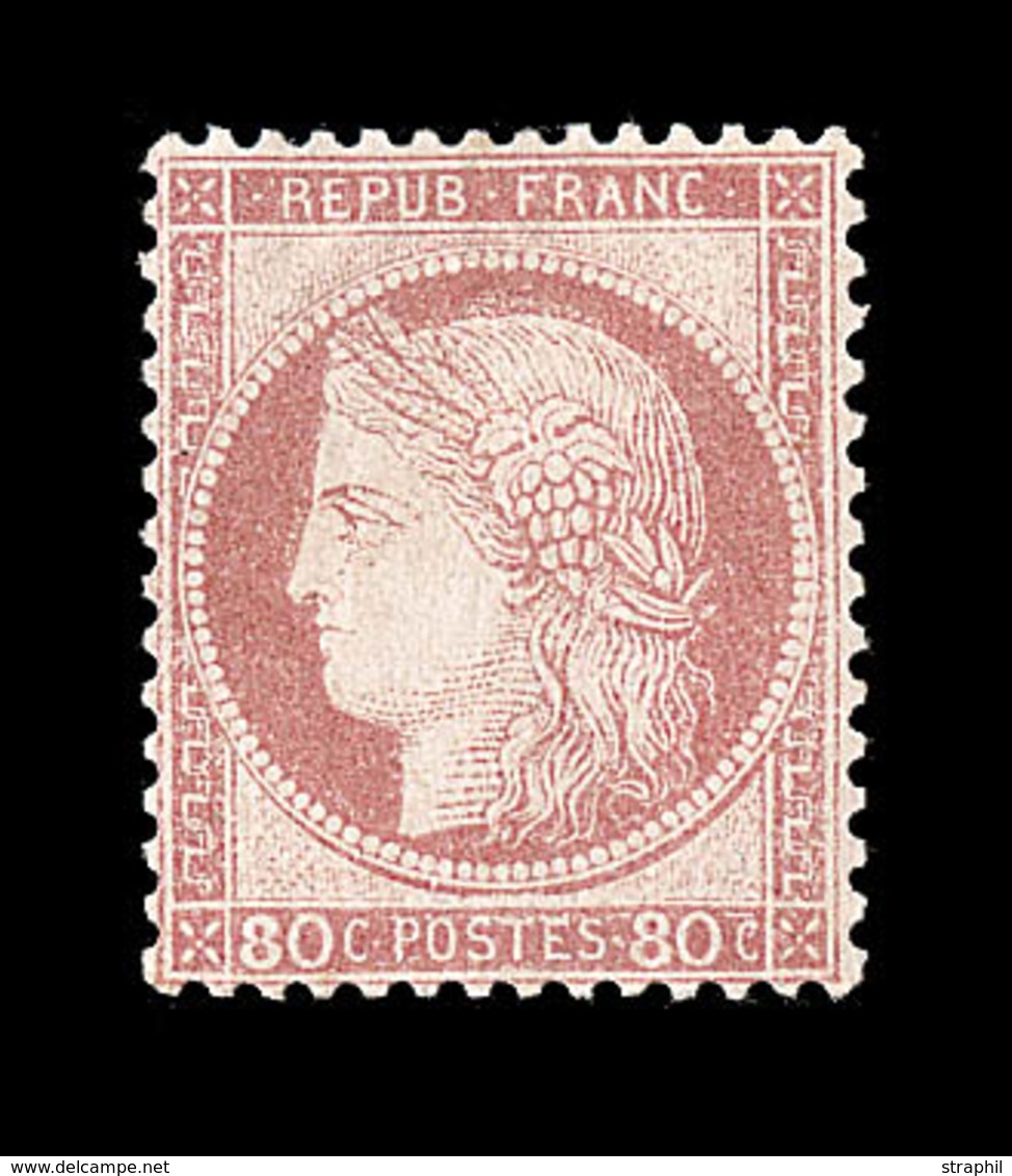 * N°57 - 80c Rose - Signé A. Brun - TB - 1871-1875 Ceres