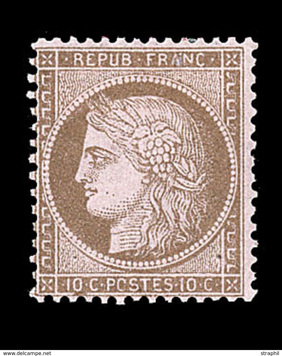 * N°58 - 10c Brun S/rose - TB - 1871-1875 Cérès