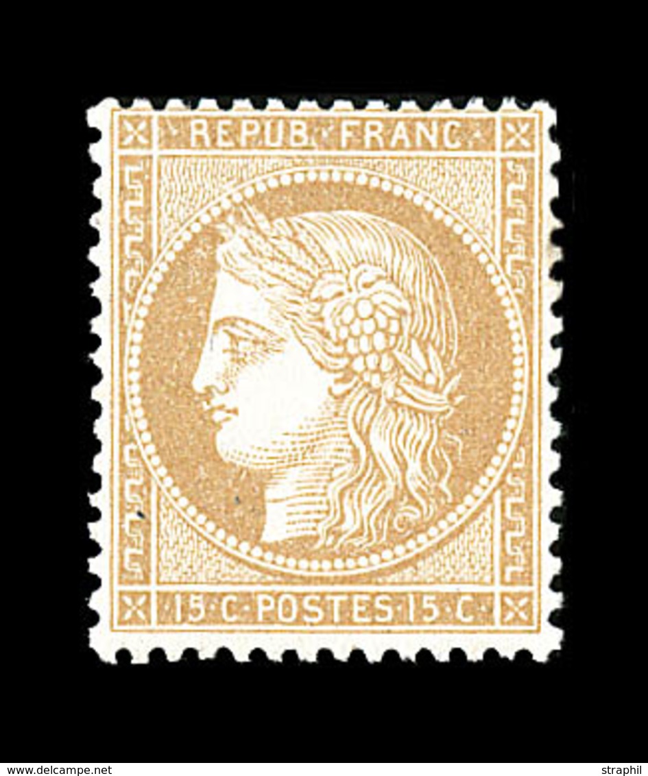 ** N°59 - 15c Bistre - Signé Calves - TB - 1871-1875 Ceres