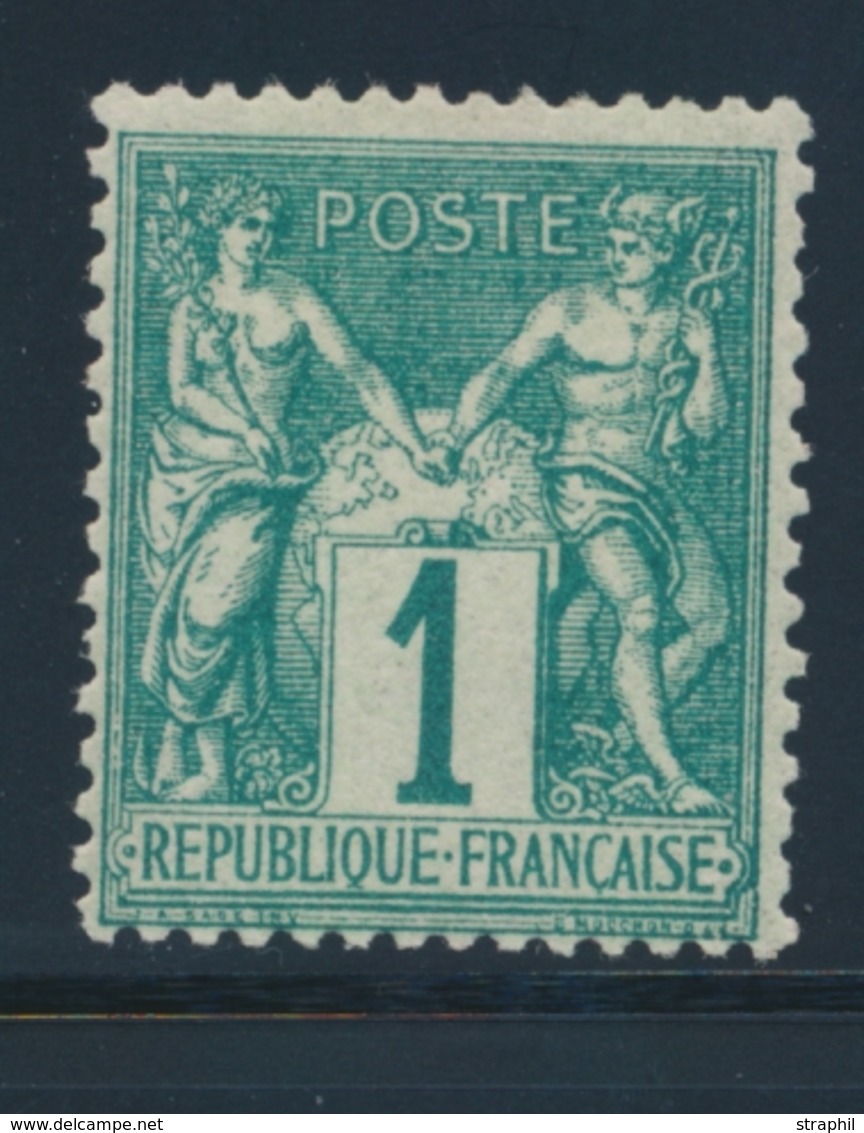 * N°61 - 1c Vert - TB - 1876-1878 Sage (Type I)