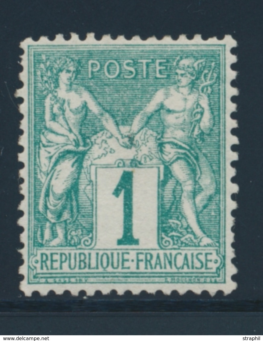 (**) N°61 - 1c Vert -TB - 1876-1878 Sage (Type I)