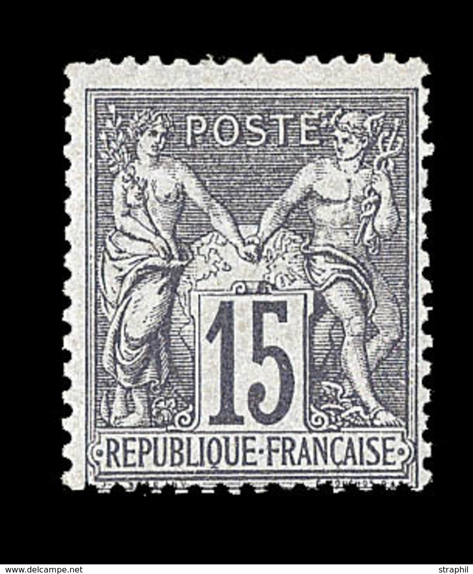 * N°66 - 15c Gris - TB - 1876-1878 Sage (Tipo I)