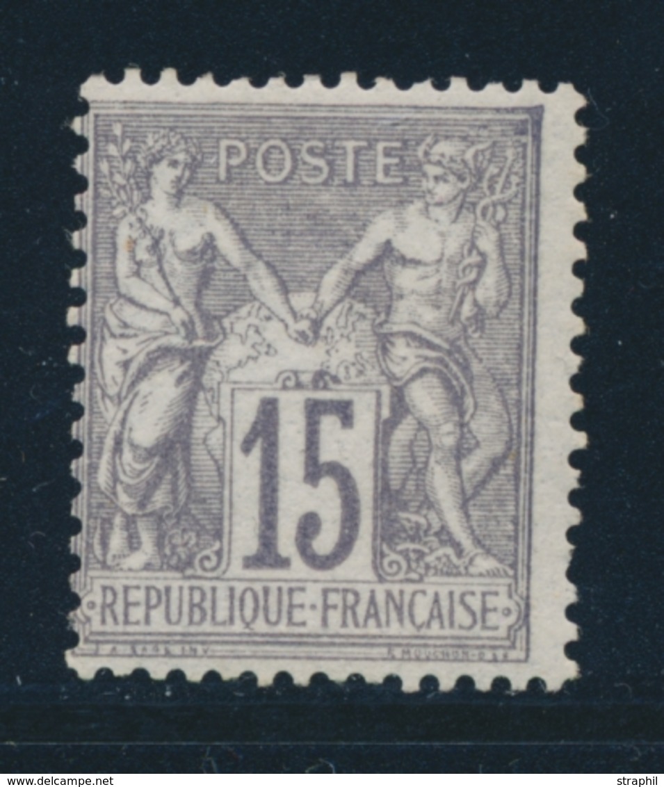 * N°66 - 15c Gris - TB - 1876-1878 Sage (Type I)