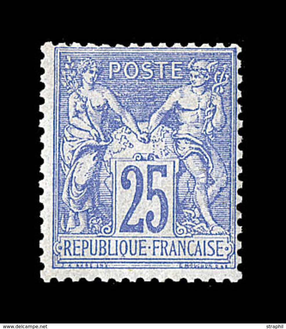 * N°68 - 25c Outremer - Signé Thiaude - TB - 1876-1878 Sage (Typ I)