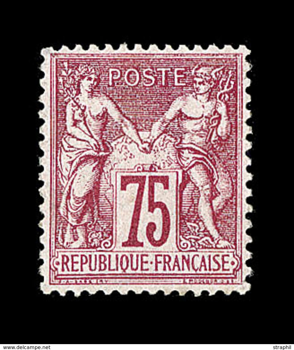 * N°71 - 75c Carmin - Signé Brun - TB - 1876-1878 Sage (Type I)