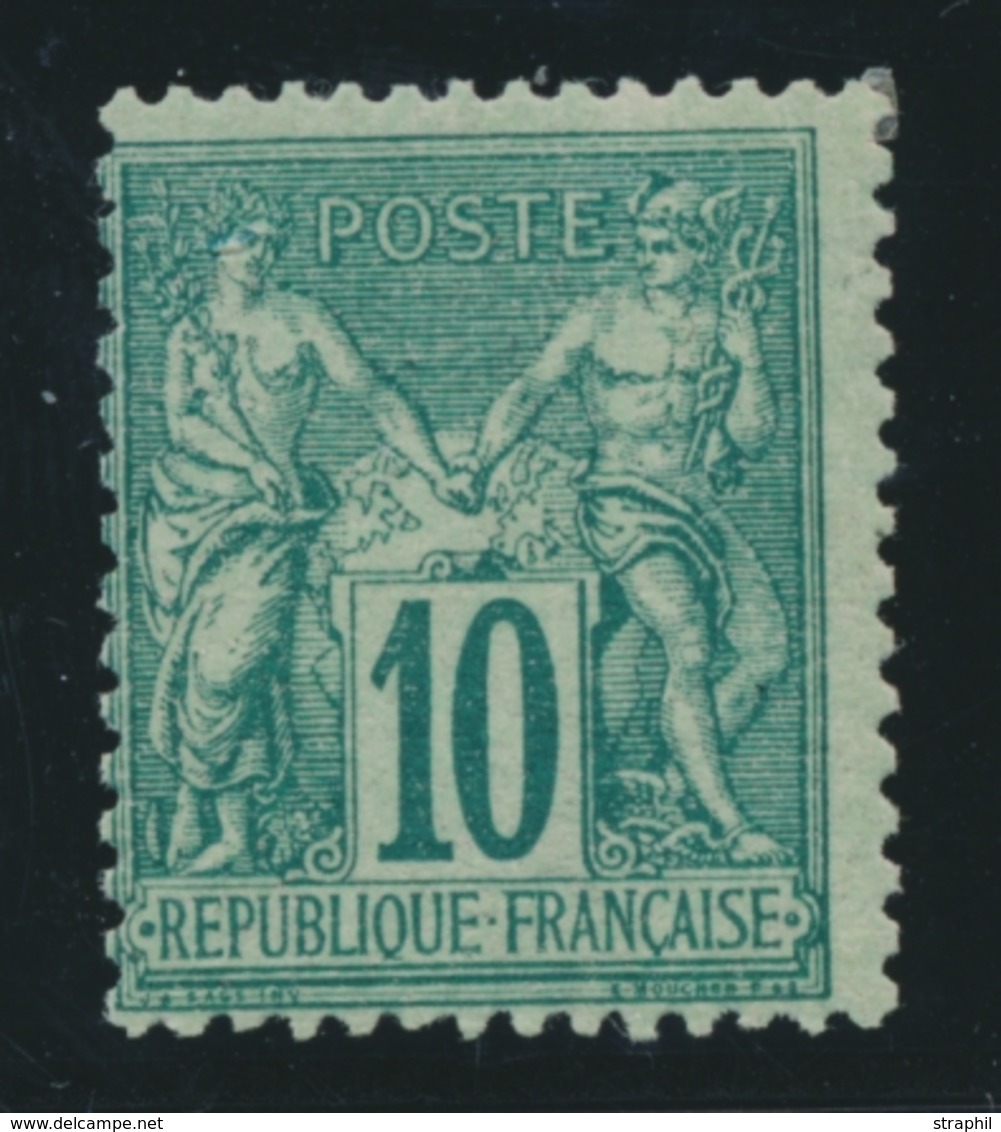 * N°76 - 10c Vert - Comme ** - TB - 1876-1878 Sage (Typ I)