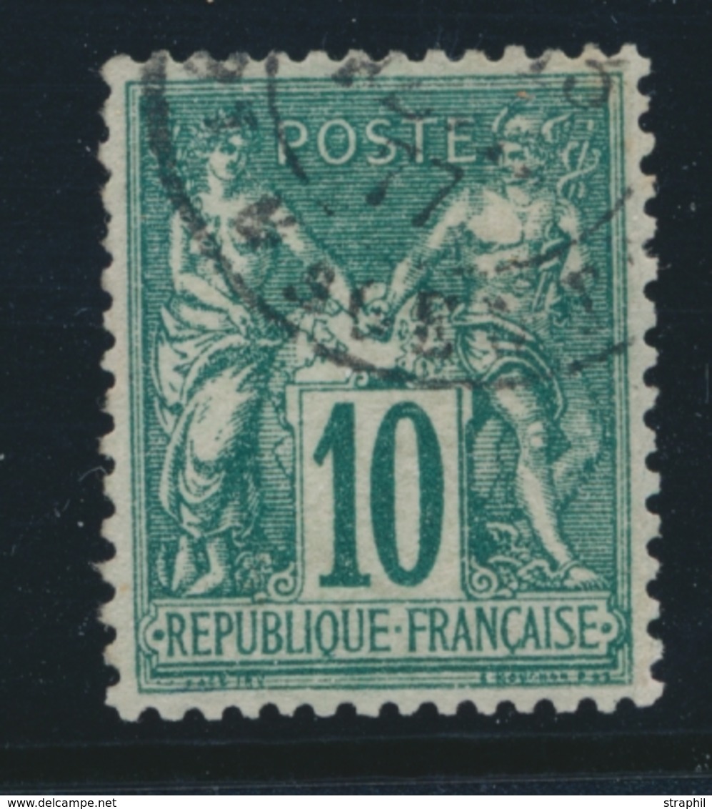 O N°76 - 10c Vert - TB - 1876-1878 Sage (Typ I)
