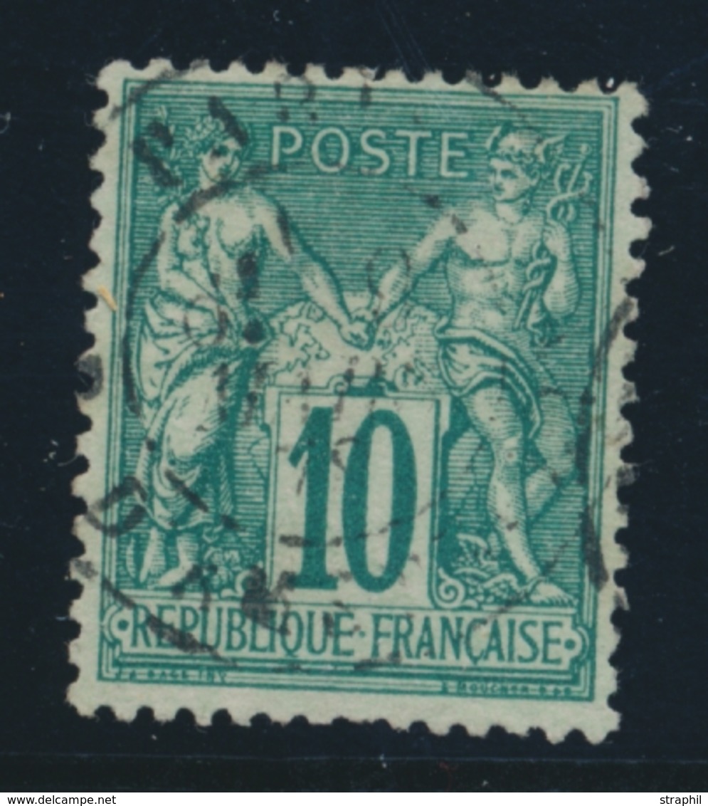 O N°76 - 10c Vert - TB - 1876-1878 Sage (Type I)