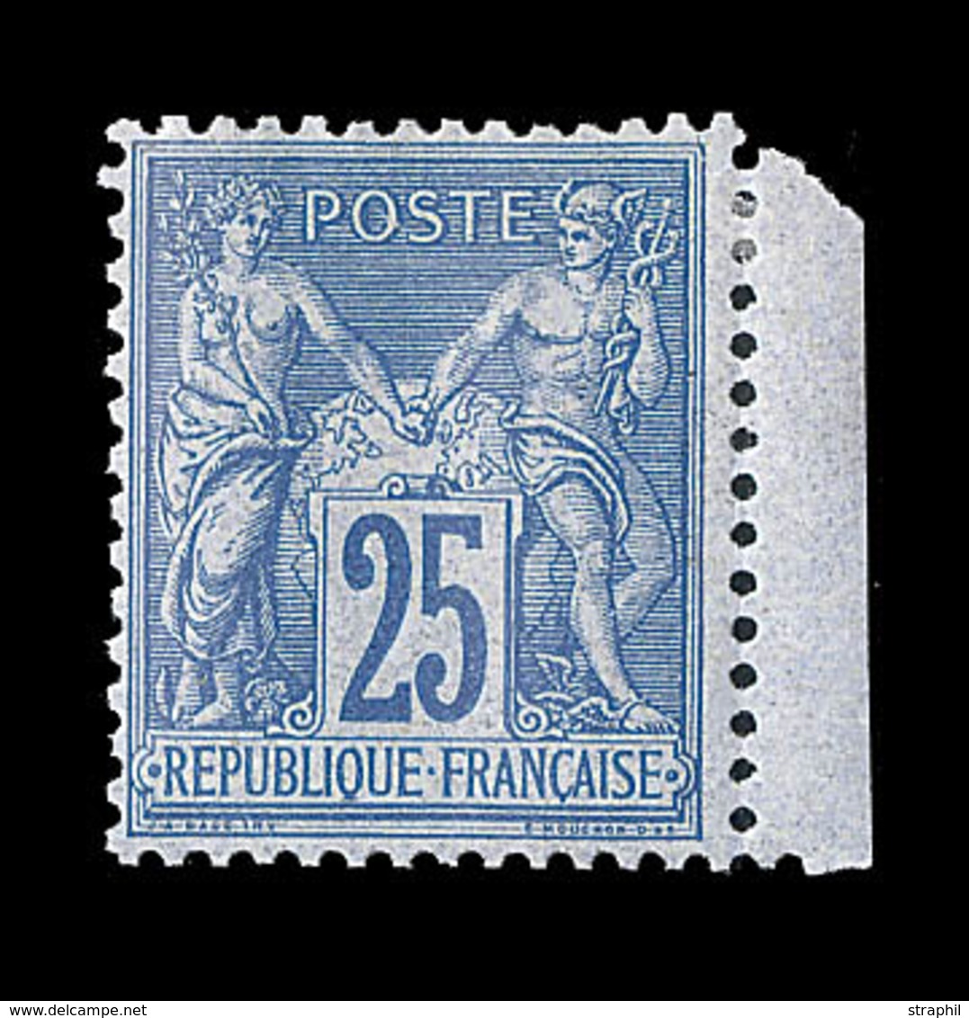 * N°79 - 25c Bleu - Petit BDF - TB - 1876-1878 Sage (Typ I)