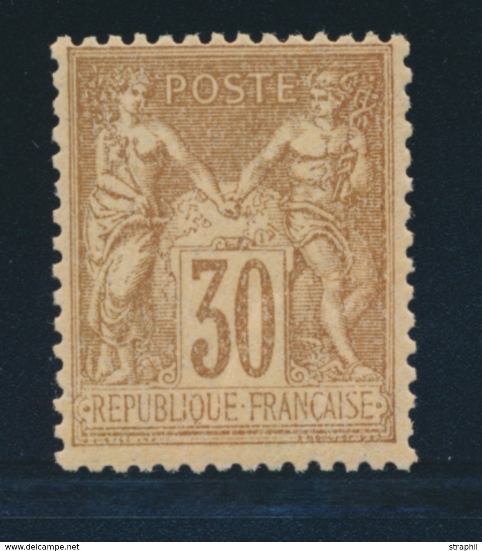 * N°80 - 30c Brun Jaune - Charn. Inf. - Petit BDF - TB - 1876-1878 Sage (Typ I)