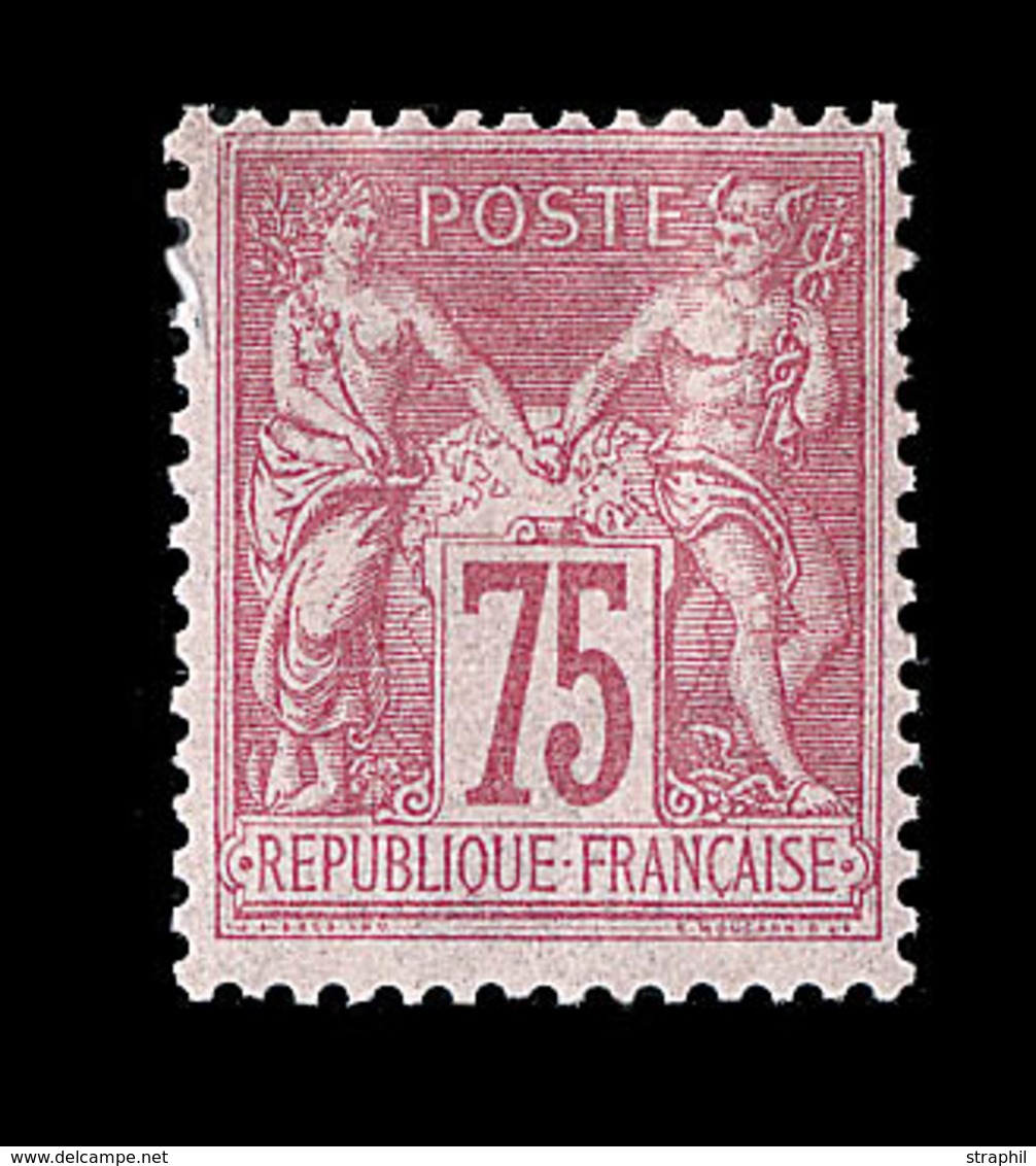 * N°81 - 75c Rose - Signé - TB - 1876-1878 Sage (Typ I)