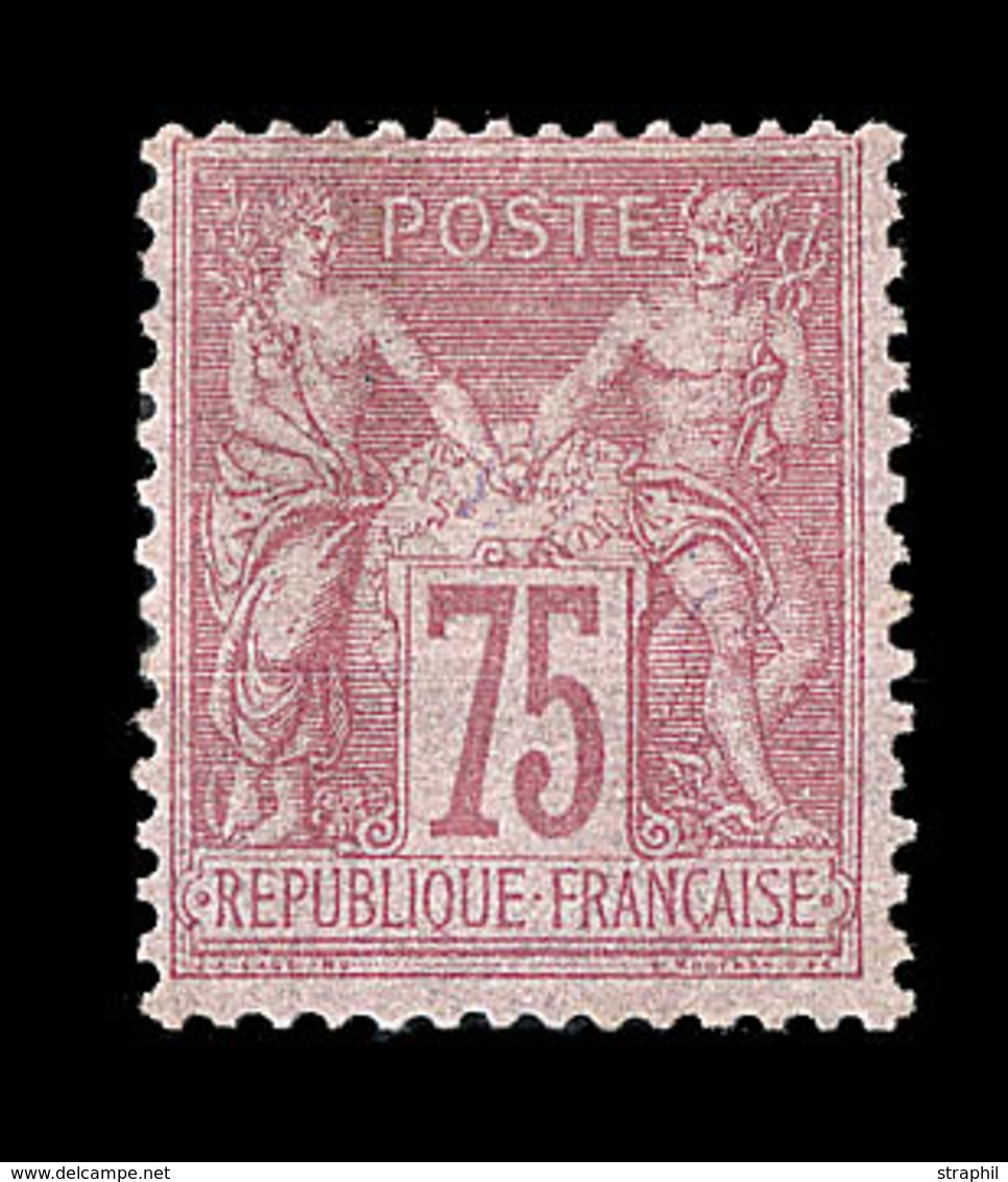 * N°81 - 75c Rose - Bon Centrage - Signé A. Brun - TB - 1876-1878 Sage (Typ I)