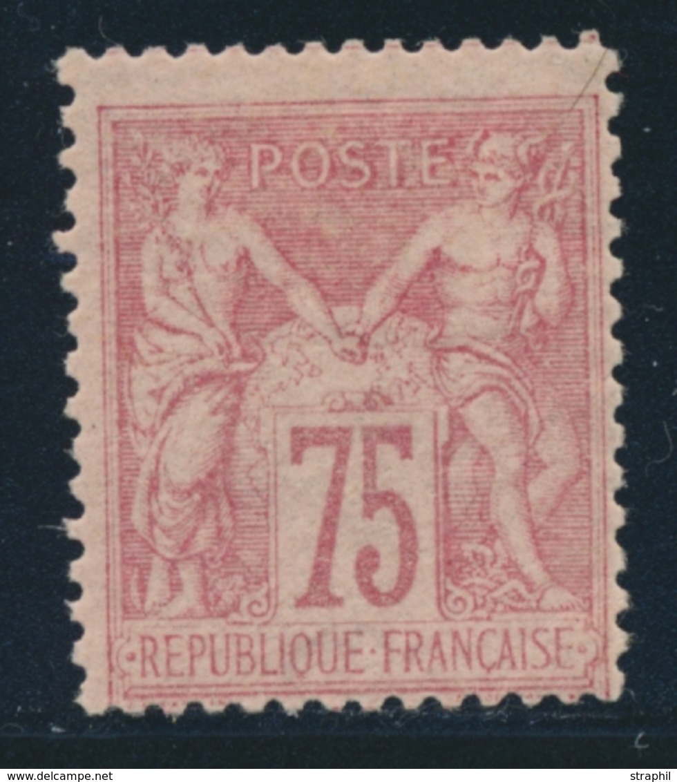 * N°81 - 75c Rose - Signé A. Brun - TB - 1876-1878 Sage (Typ I)