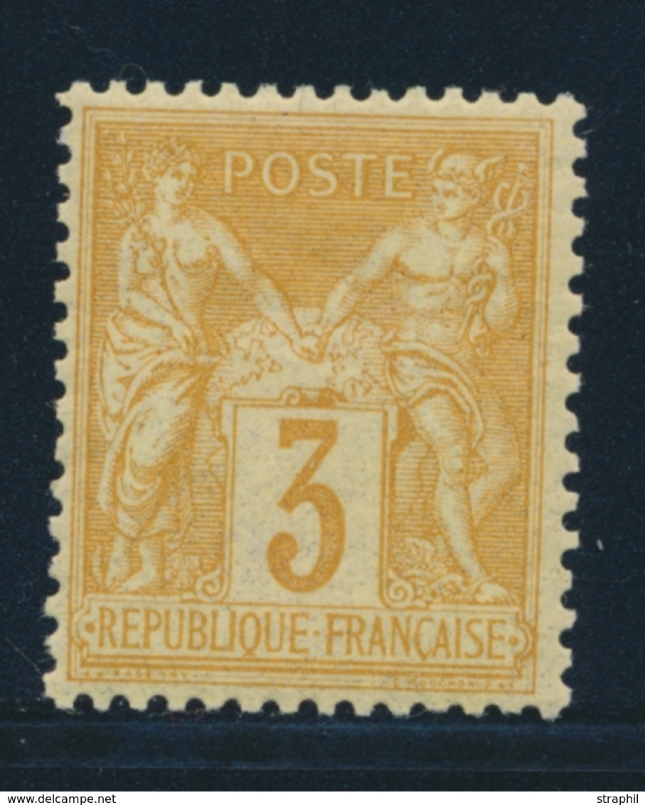 * N°86 - 3c Bistre Jaune - TB - 1876-1878 Sage (Typ I)