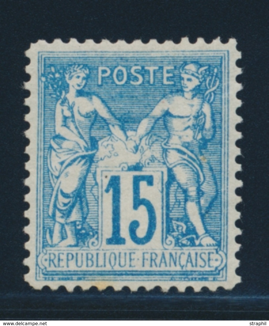 (*) N°90f - Faux De Châlons - 1 Pt Rousseur - 1876-1878 Sage (Typ I)