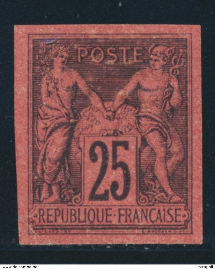 * N°91 - 25c Noir S/rouge - Granet - Signé G. Bühler - TB - 1876-1878 Sage (Type I)