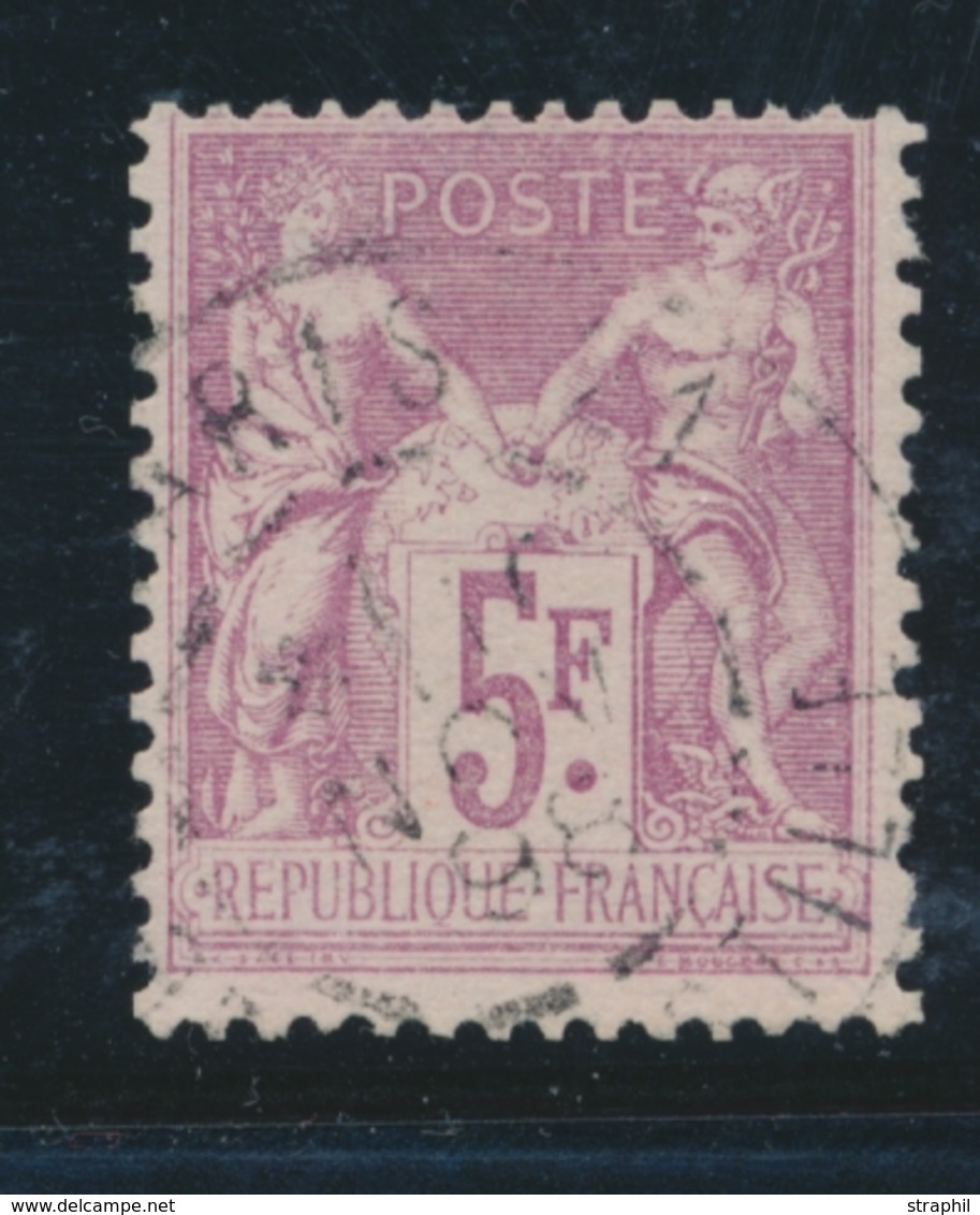 O N°95 - Obl. Légère - Nuance Pâle - TF - TB - 1876-1878 Sage (Typ I)