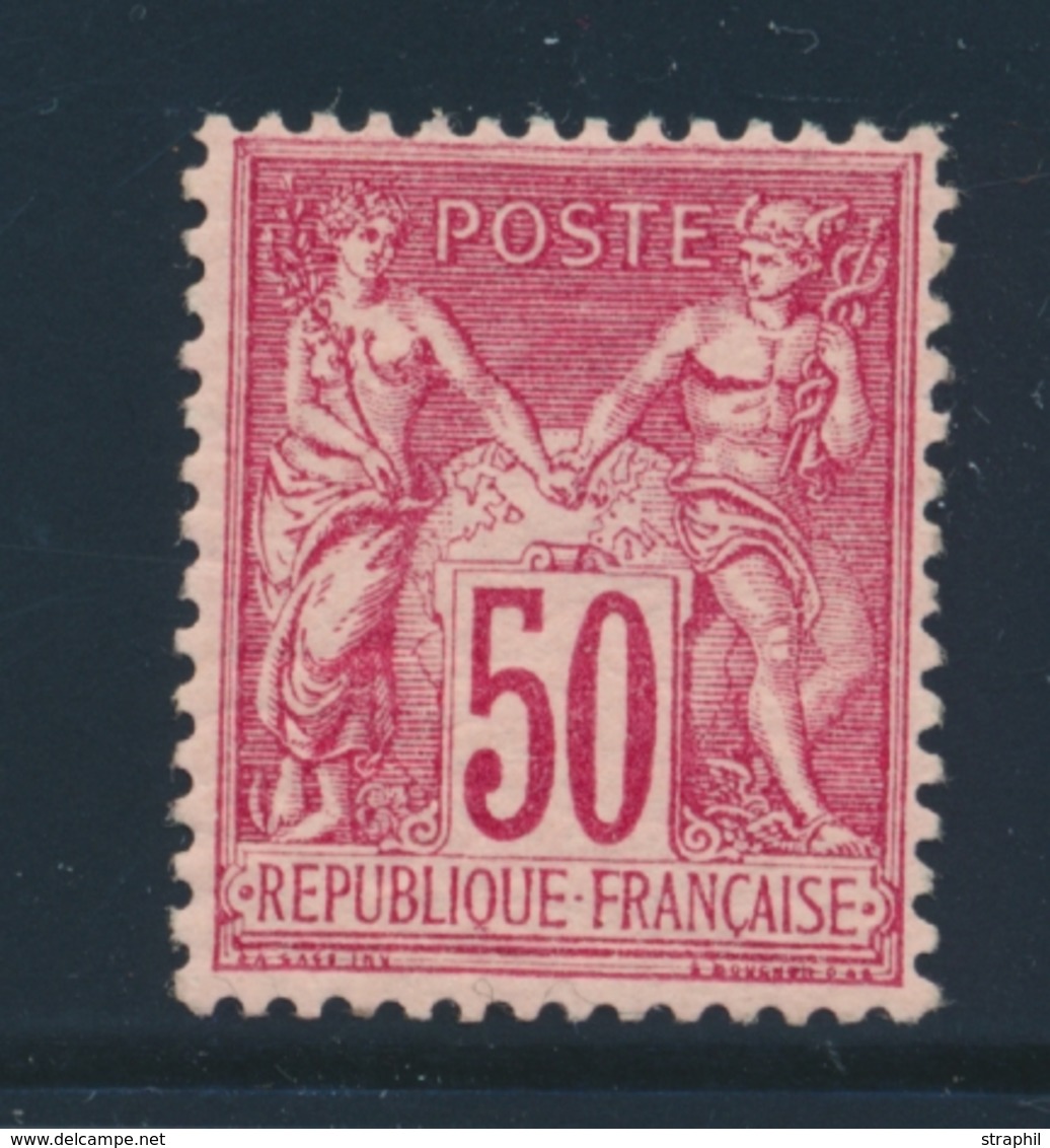 ** N°98 - 50c Rose - Signé Calves - TB - 1876-1878 Sage (Type I)