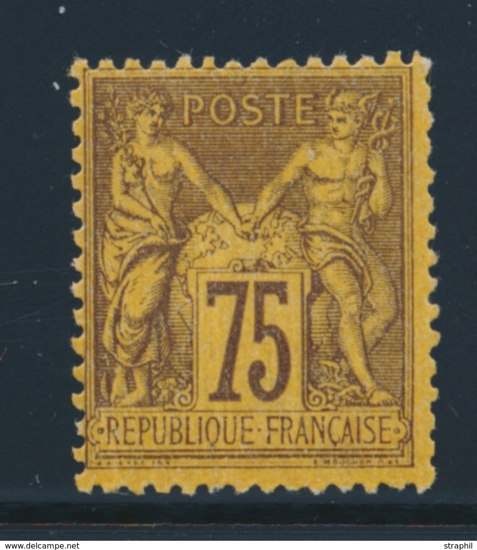 ** N°99 - 75c Violet S/orange - TB - 1876-1878 Sage (Type I)