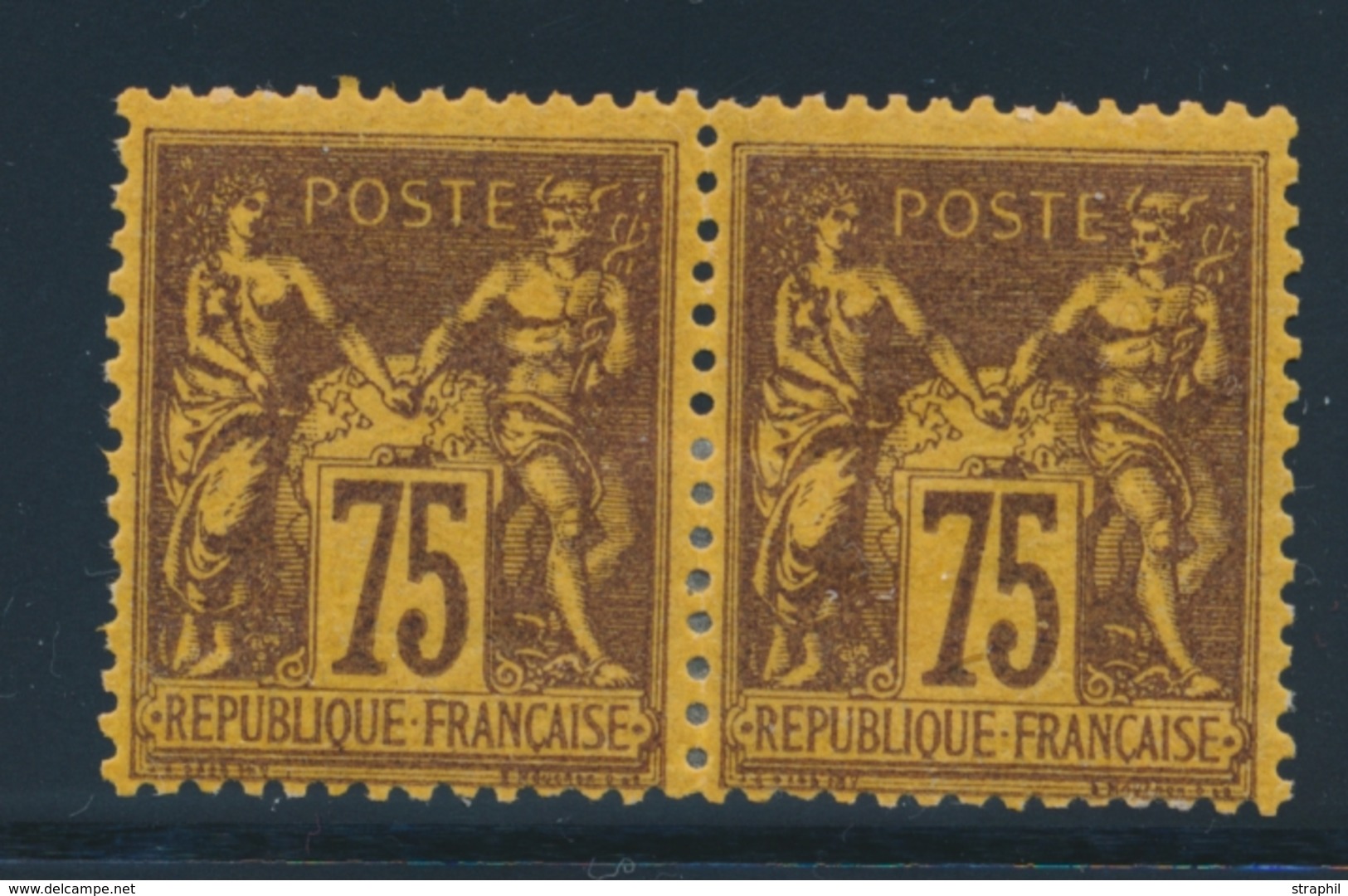 * N°99 - Paire - TB - 1876-1878 Sage (Type I)