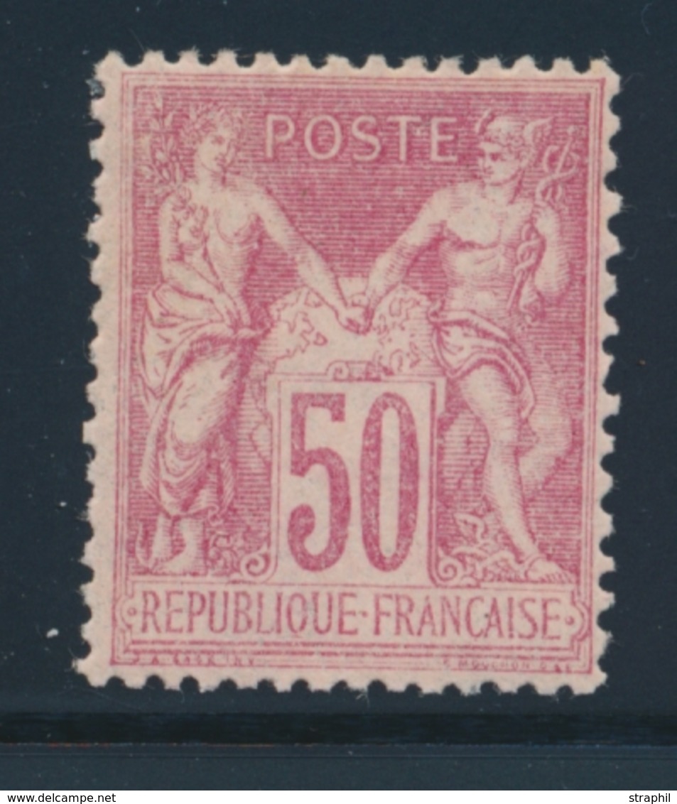 * N°104 - 50c Rose - Comme ** - Signé Jamet - TB - 1876-1878 Sage (Type I)