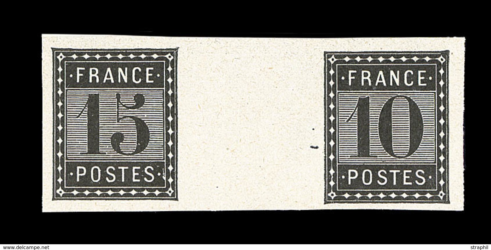 (*) Imprimerie Nationale - Paire Se Tenant - 15c+10c - Avec Pont Central - TB - Unused Stamps