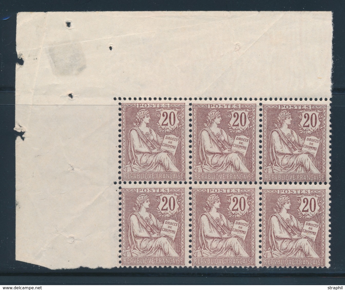 ** N°126 - Bloc De 6 - CDF - TB - 1900-02 Mouchon