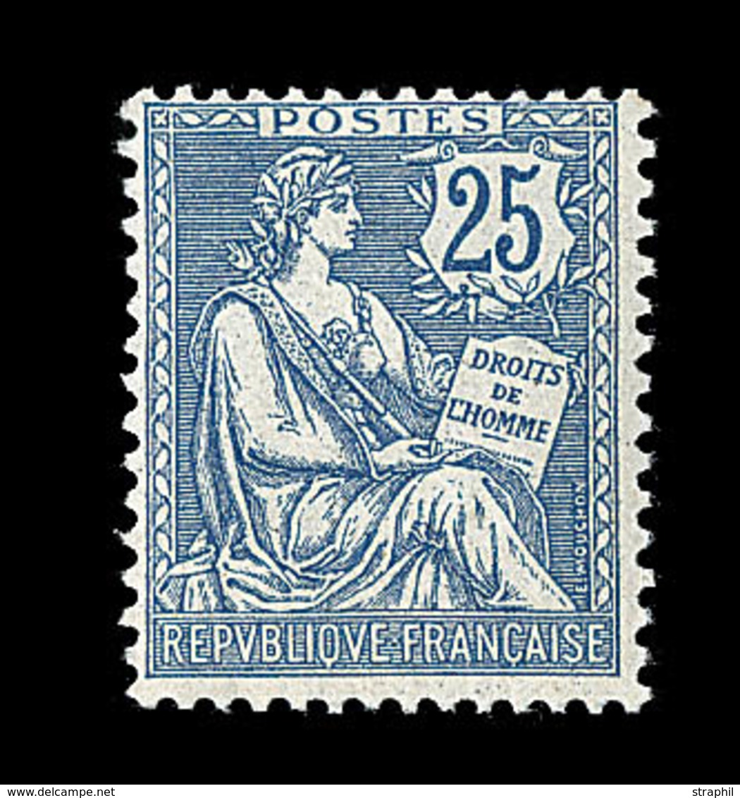 ** N°127 - 25c Bleu - Centrage Courant - TB - 1900-02 Mouchon