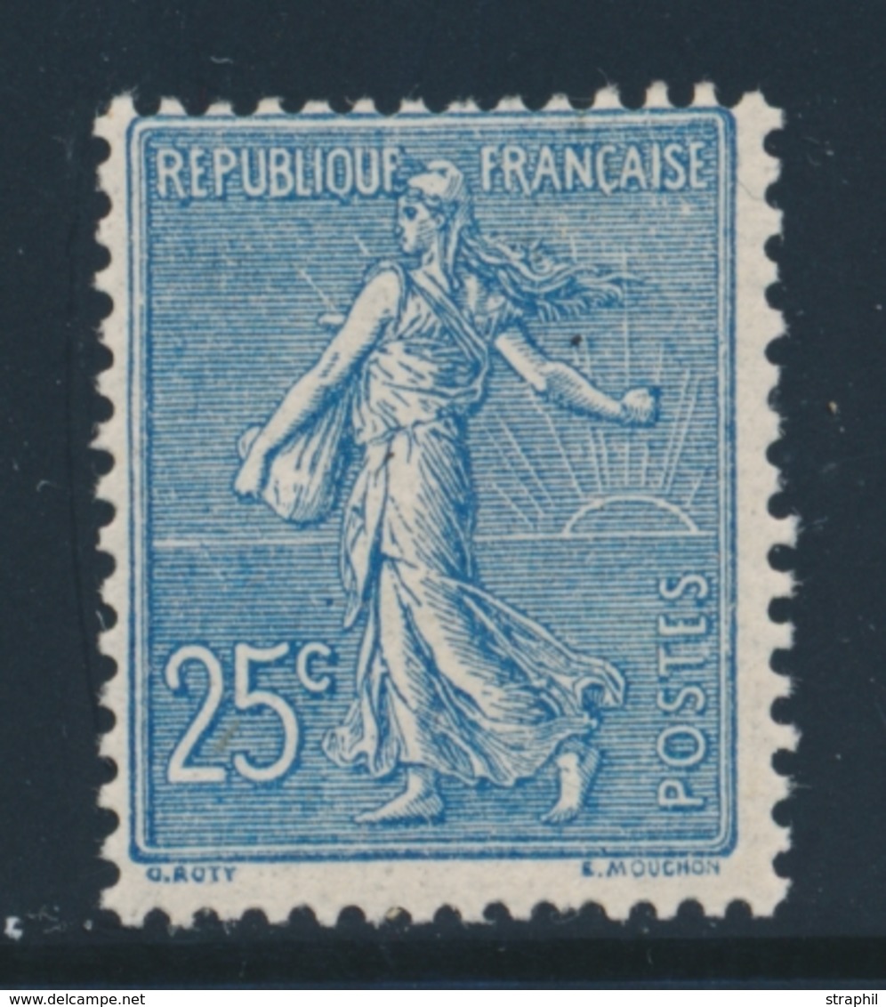 ** N°132 - 25c Bleu - TB - 1903-60 Semeuse Lignée