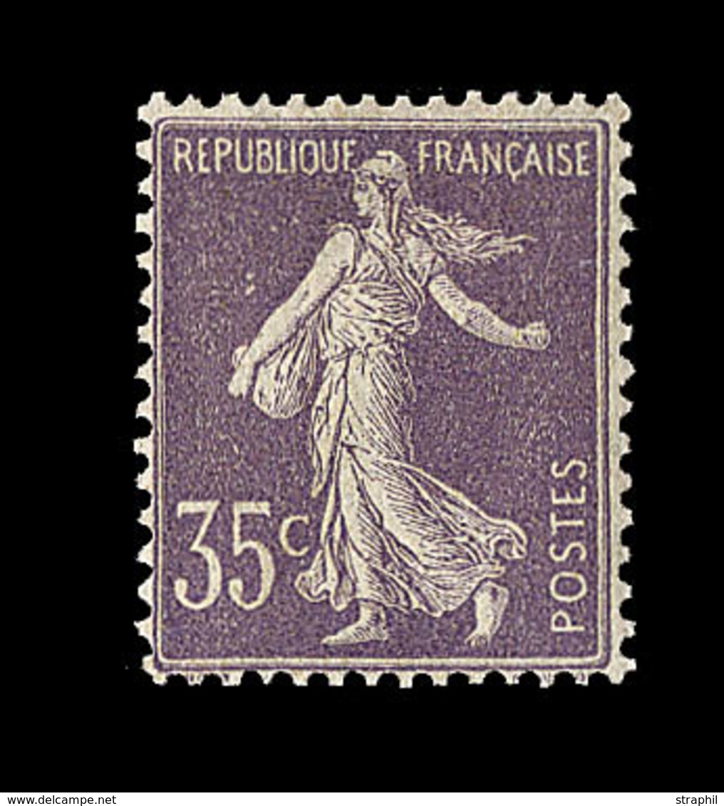 ** N°136 - 35c Violet - Signé Calves - TB - 1906-38 Semeuse Camée