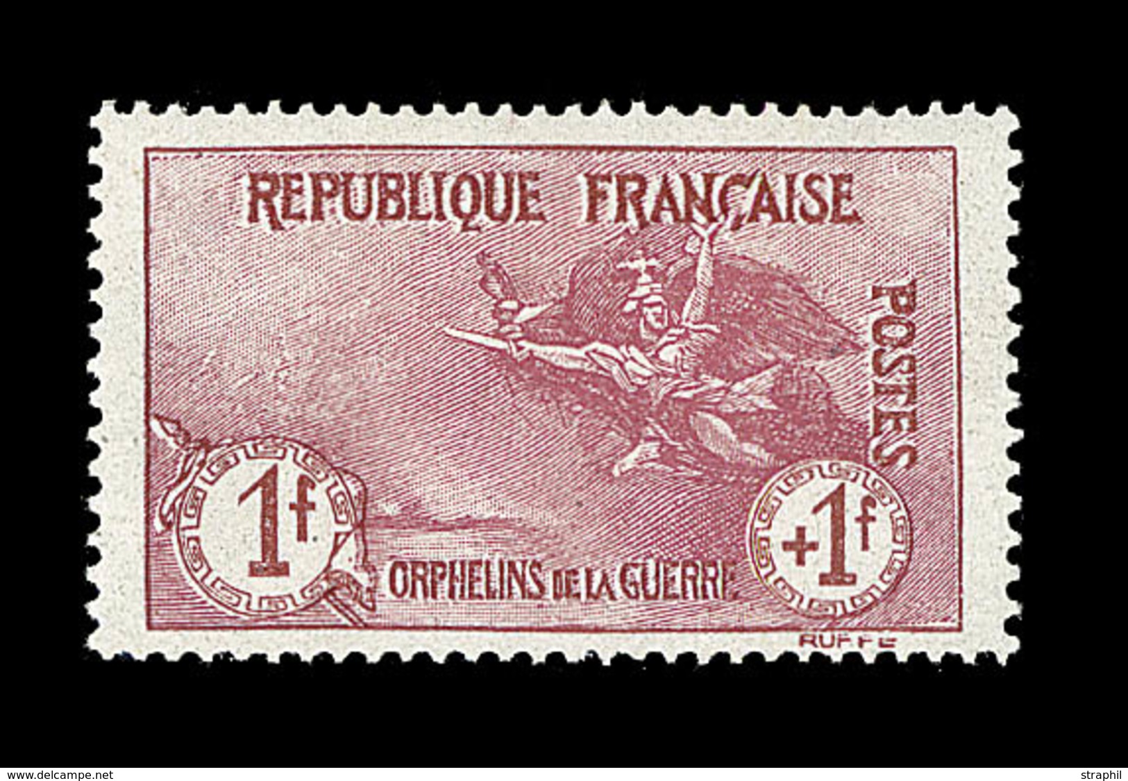 ** N°154 - 1F+1F Orphelin - TB/SUP - Unused Stamps